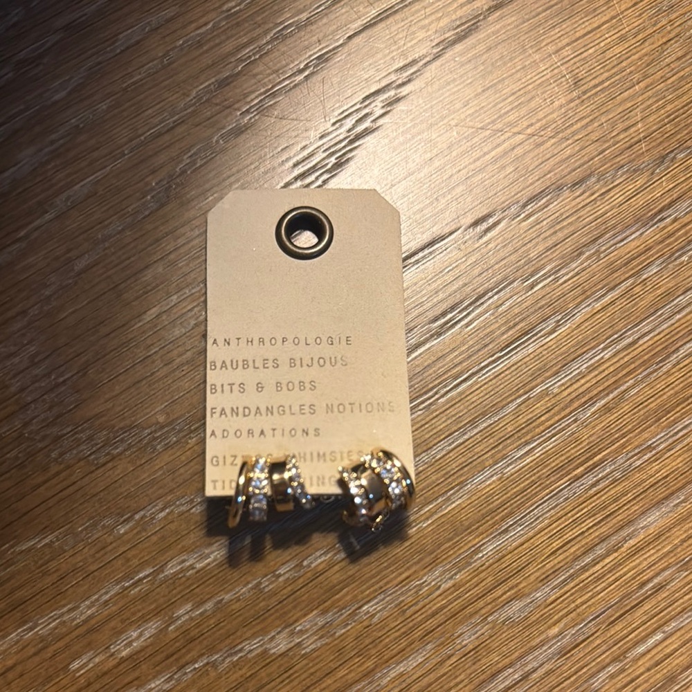 Anthropologie Gold and Silver Stud Earrings